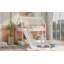 Lit superposé simple au-dessus de simple avec échelle et glissoire-457015467