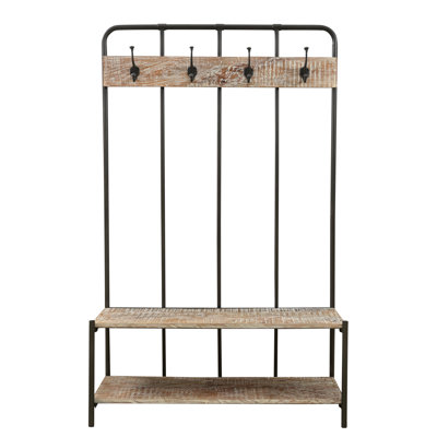 Jaydynn Hall Tree 43'' Wide with Shoe Storage