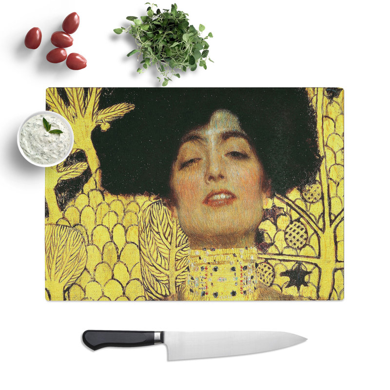Judith by Gustav Klimt Chopping Board, 0.4cm H x 20cm W x 28.5cm L