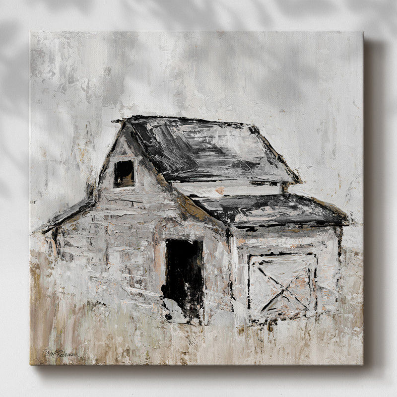«Neutral Barn I», impression sur toile, H 24 po x l 24 po