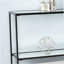 Console Glam étroite avec tablettes à deux niveaux, pour une décoration intérieure élégante et fonctionnelle-1351185874
