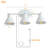 3 Light Plug In Track Lighting Kit,Modern Plug In Ceiling Light Fixture,14.7Ft Cord,Timer & Dimming Switch,Flexibly Rotatable Light Head (White)