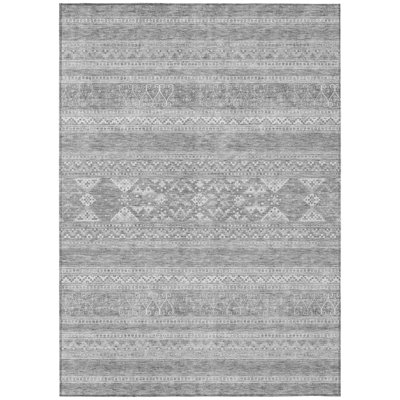 Nathael Flatweave Washable Southwestern Indoor / Outdoor Rug