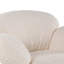 Chaise longue pivotante blanche Cara