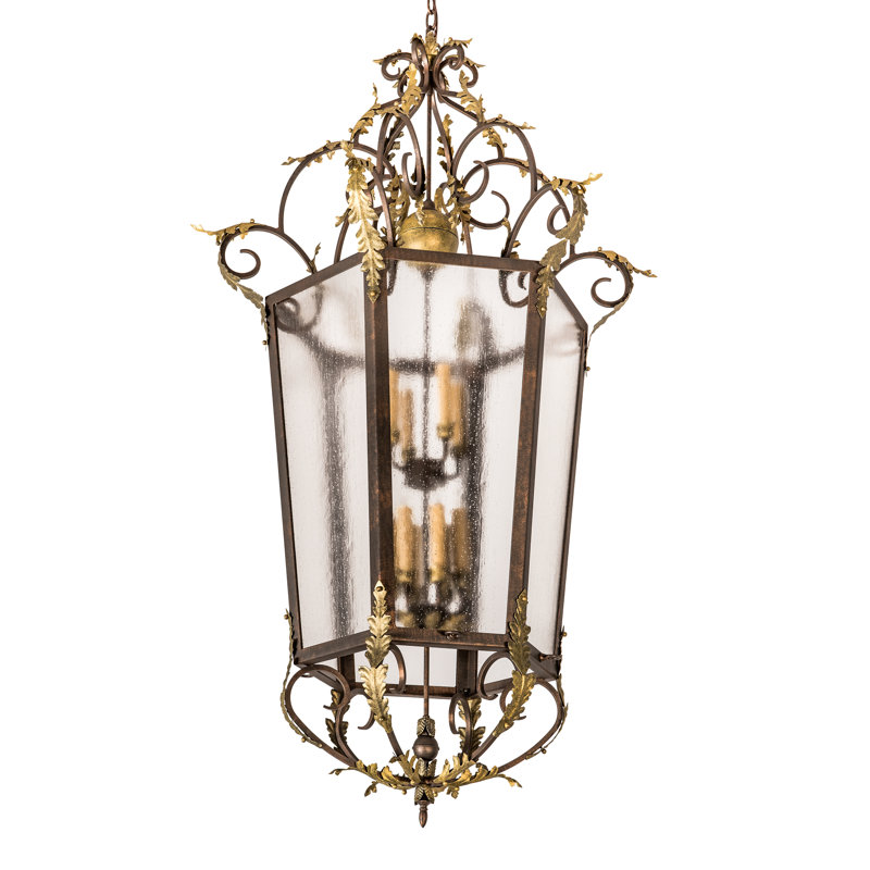 Elisa 12 - Light Dimmable Lantern Square / Rectangle Chandelier