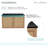 Classe 36 in. Brown Oak Wall Hung Bathroom Vanity With Black, 3-Hole Ceramic Sink Top-1382029366-1382029368