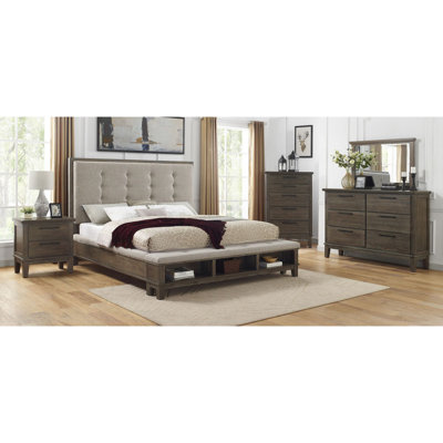 Guthmiller 4-2_Sheldon Upholstery Storage Footboard Bench Panel Bedroom Set by Wildon Home
