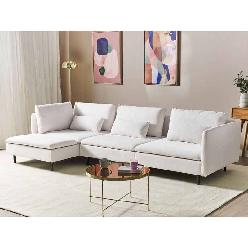 Raelie 3 Seater Corner Sofa , Right Hand Facing, Beige