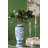 4.8x3x15.8" Aluminum Taper Candle Holder with Abstract Human Design and Marble Stand