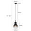 Moises 1 - Light Black Bulb Pendant-178278442