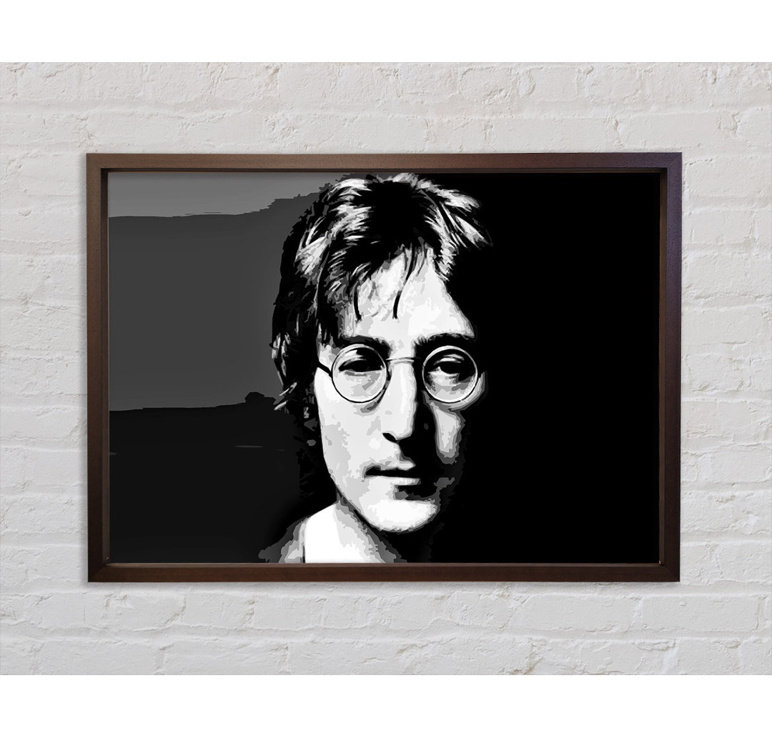 John Lennon Peace - Einzelner Bilderrahmen Kunstdrucke auf Leinwand