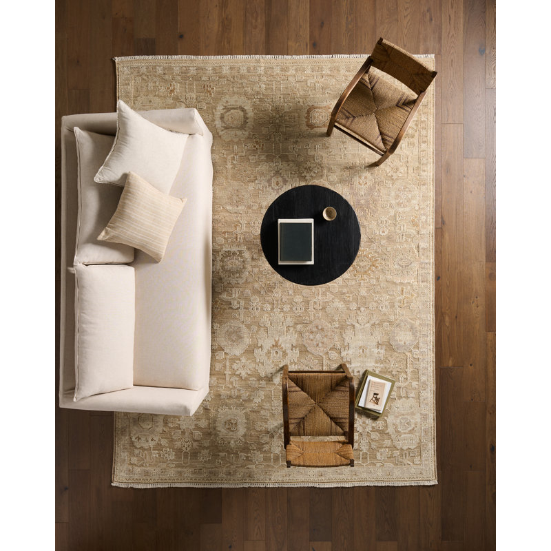 Jaipur Living Elvina CIC05 Handknot Oriental Tan/Yellow Area Rug (9'X12'), Rectangle 8' x 10'