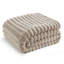 Jeté de lit en flanelle pour fille, couverture douce et confortable de 300 g / m² pour dortoir et décoration intérieure, lin beige, cadeau toutes saisons-120619412-104713413