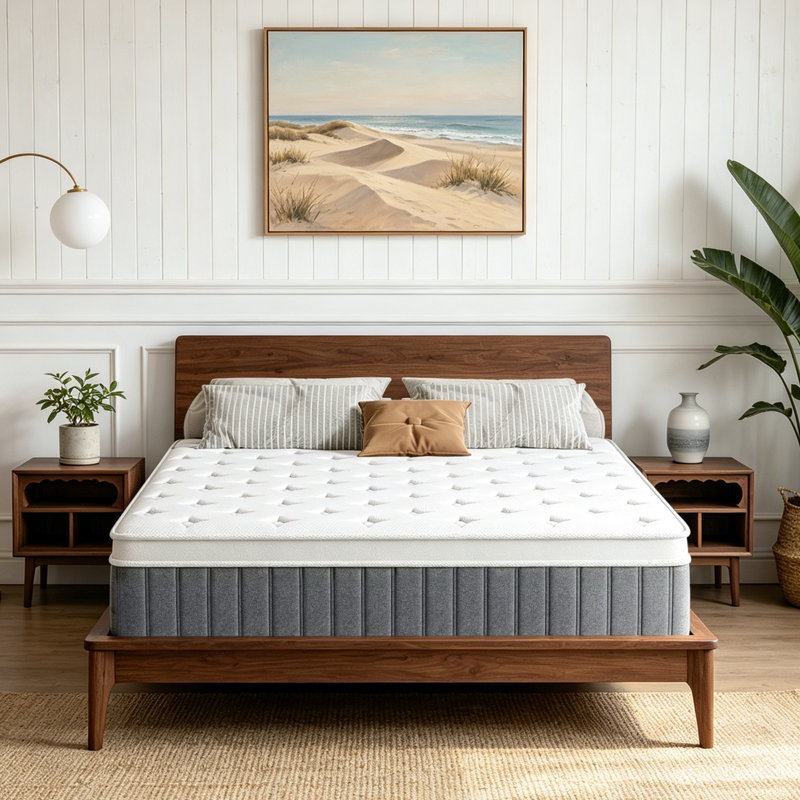 33cm Medium Gel Memory Foam Pocket Sprung 2500 Mattress, Small Double (4')