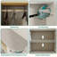 Planche à repasser à roulettes et chariot à repasser multifonctionnel, armoire à repasser réglable sur tablette blanche rétro, convient à la salle de lavage, à la chambre à coucher et au garde-robe