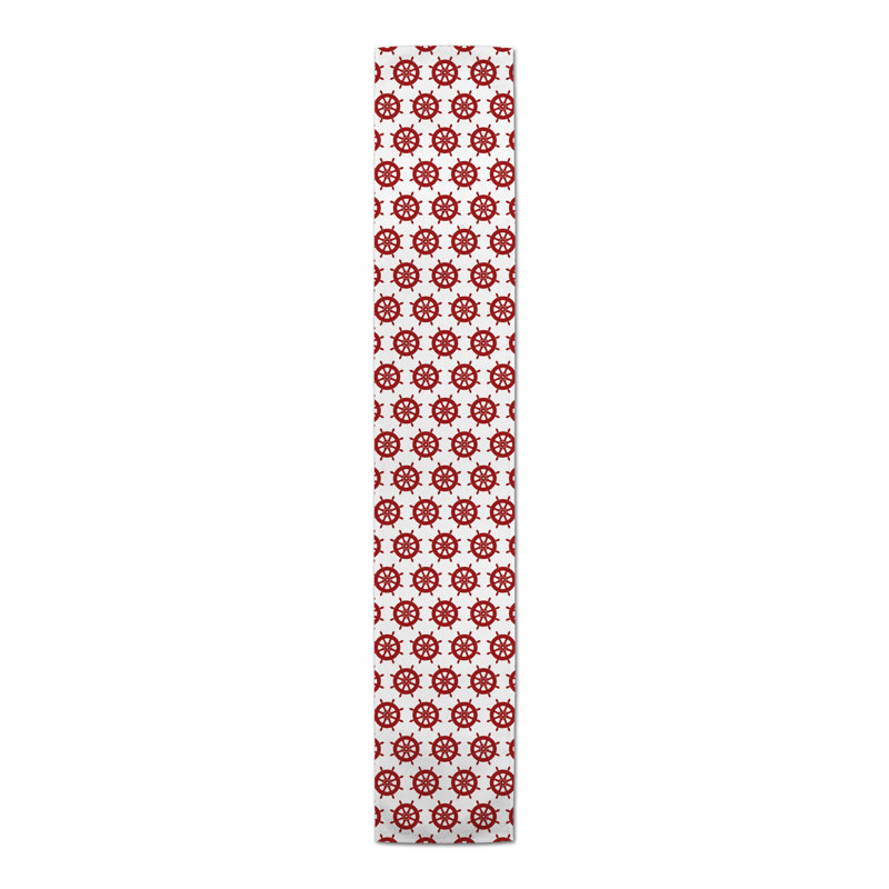 Chemin de table lapin Savarese, Rouge, L 90 po x P 16 po, Abtract 2