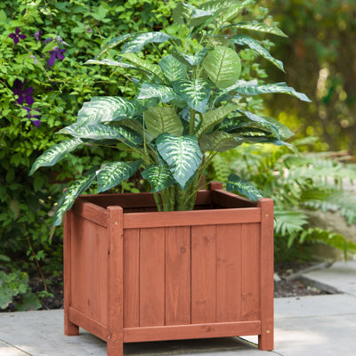 Boîte à fleurs en bois