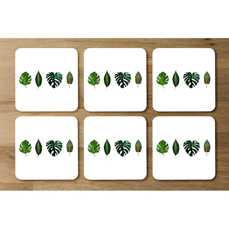 Dragomira Square 6 Piece Coaster Set