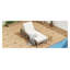 Chaise longue d'extérieur en bois d'acacia à 5 positions TREXM, finition teck clair-933054349