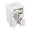 Meuble-lavabo de 24 po avec lavabo, armoire à 3 tiroirs et support de rangement à deux niveaux-1809483679