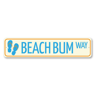 Plaque de plage en aluminium