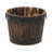 Mariva Dark Brown Wood Decor Bucket | Metal Accents & Handles |-438286774