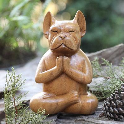 Trinx Handmade Gratitude At Day Wood Sculpture