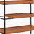 Rectangular Metal Frame Bookshelf