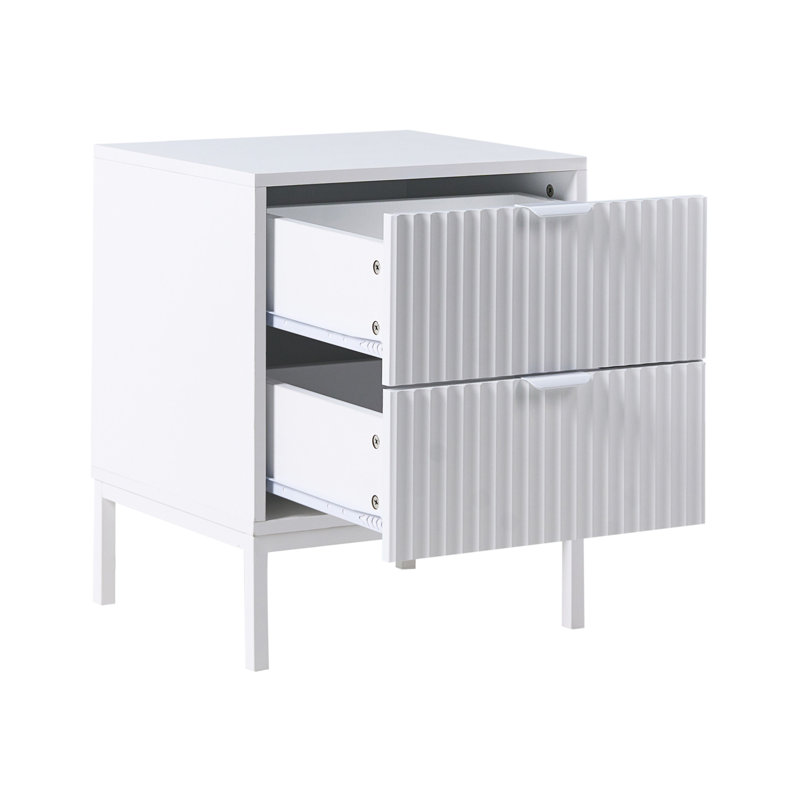 Tachara 45cm W Manufactured Wood Bedside Table