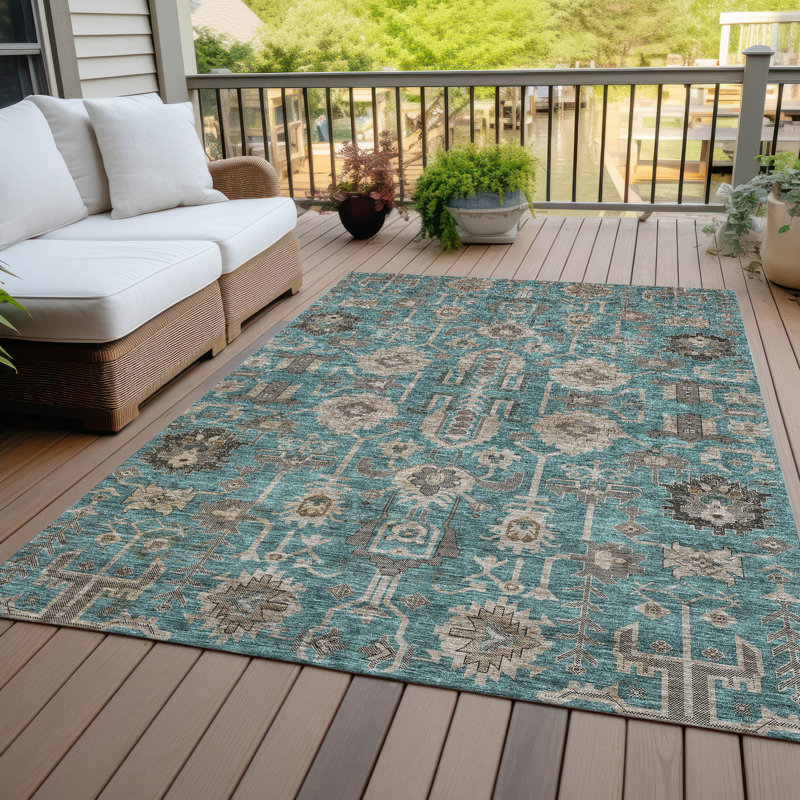 Tapis intérieur / extérieur Myda, Rectangle 8 pi x 10 pi