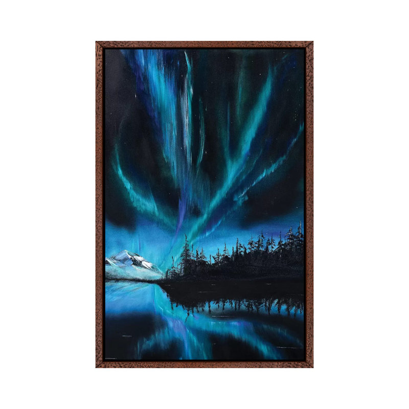 Nordy 24-2 by Christian Klingeler - Print on Canvas, 66.04cm H x 20.32cm W x 3.81cm D, Classic Brown Wood Framed Canvas