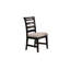 Ensemble de table de salle à manger 6 pièces de couleur noire et 4 chaises d'appoint 1 banc et coussins rembourrés en tissu Mobilier de salle à manger en bois massif