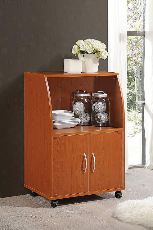 Mikhel Wood Kitchen Island, Cherry