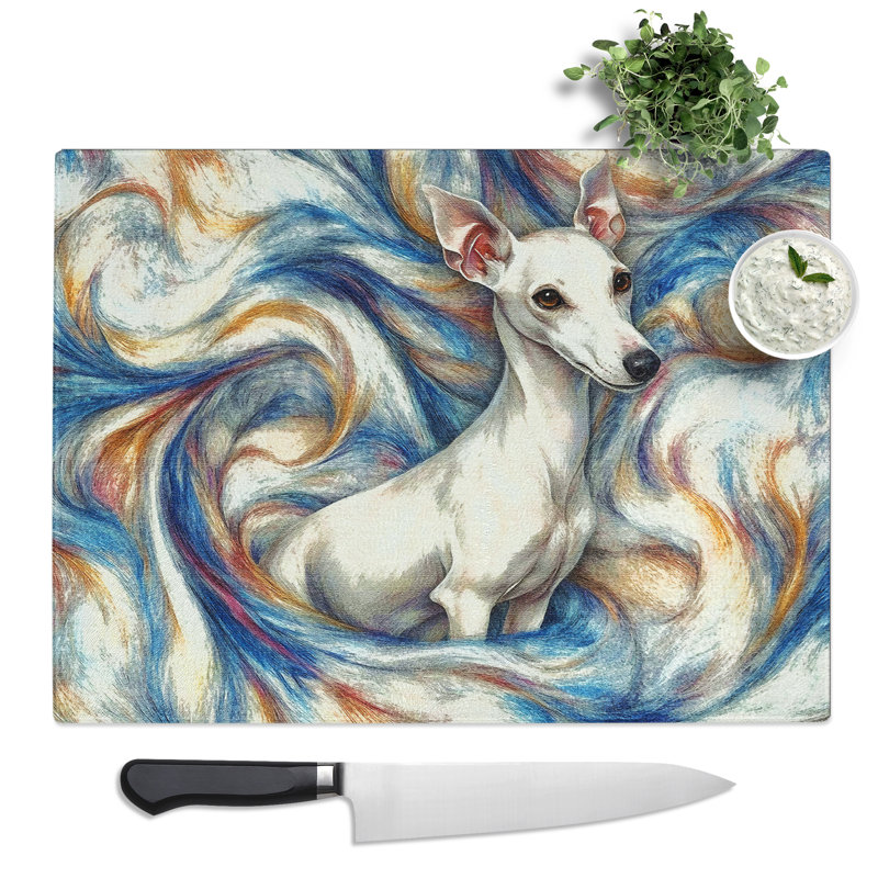 Whippet  Glass Chopping Board