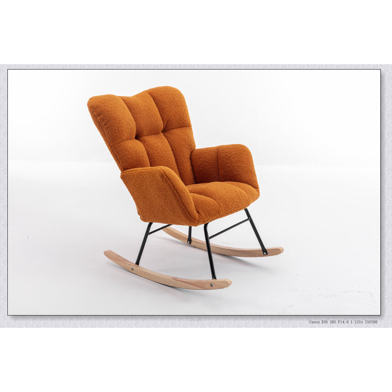 Chaise berçante à bascule Teddy, Caramel