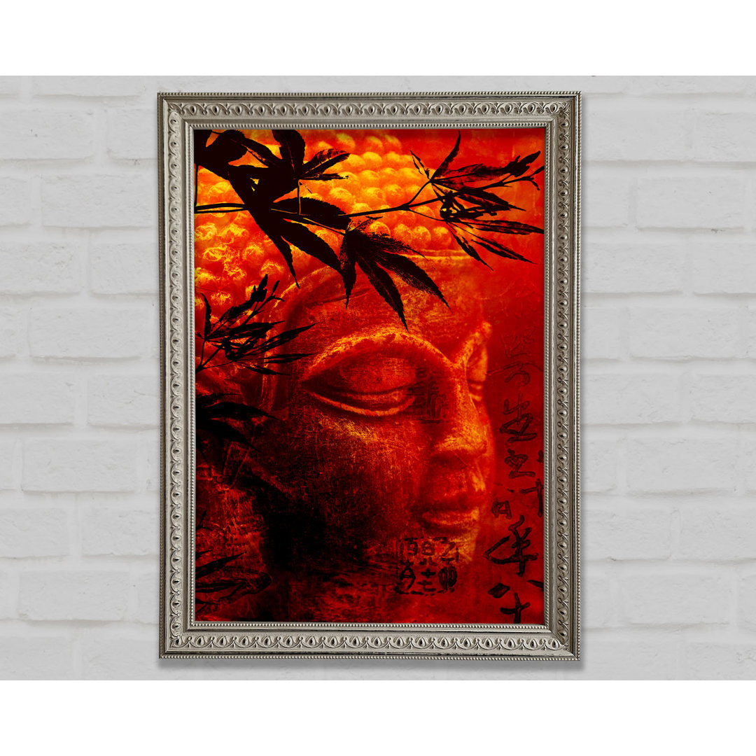 Bambus Buddha Burnt Orange - Einzelner Bilderrahmen Kunstdrucke