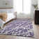 Premium Machine Washable Cerrito AMF501 Purple Rug