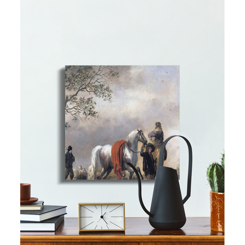 Merryman 1 Piece Wrapped Canvas Wall Art Set, 6x6
