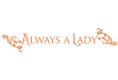 Décalcomanie murale "always a lady"