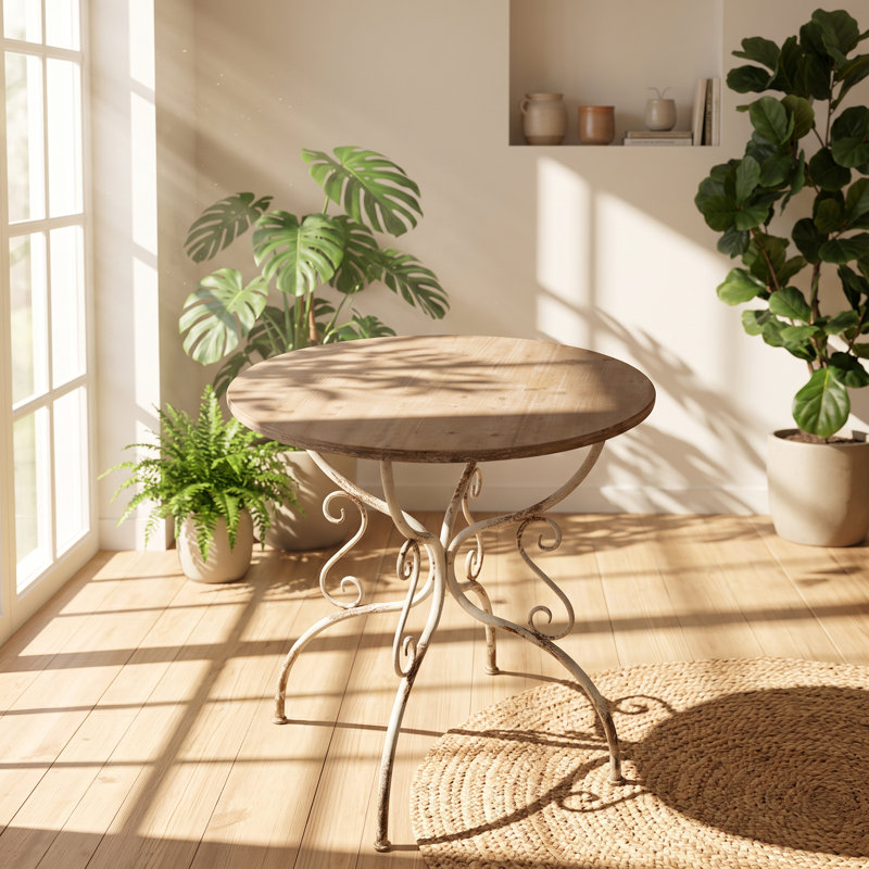 Table de salle à manger à caisson en bois de sapin massif l 31,3 po x P 31,3 po