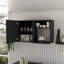Armoire murale de cuisine, Bussolengo, noir, largeur x 39,3