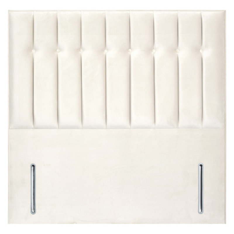 Robbins Upholstered Headboard, Single (3'), Plush Cream, Velvet