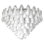 Lustre à niveaux en laiton 21 lumières Murana