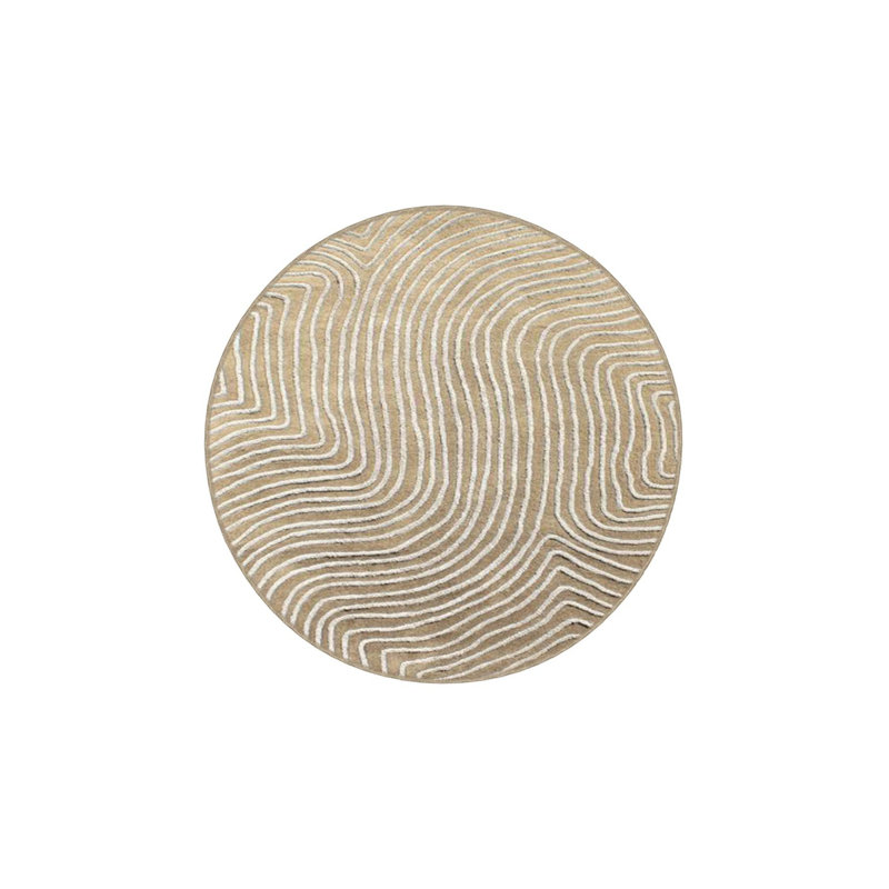 Striped Pattern Theme Woven Base and Washable Area Rug, Rectangle 5'1'' x 7'7''