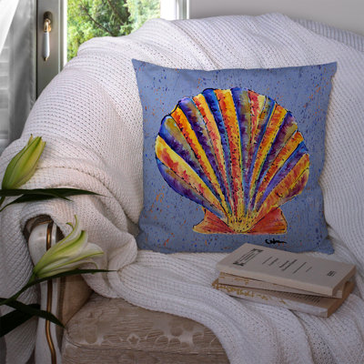 Shells Outdoor Square Pillow Cover & Insert