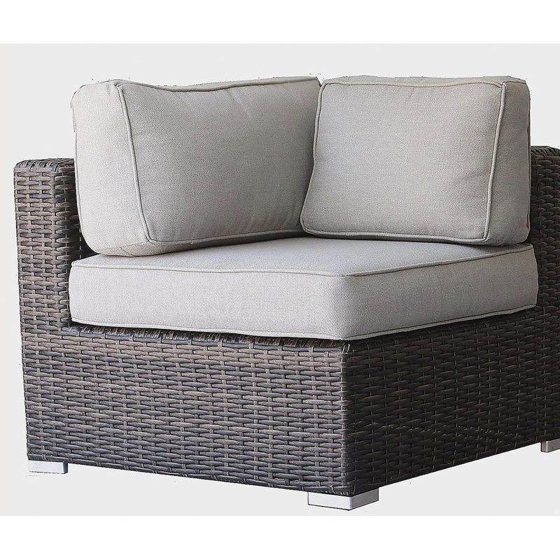 Minnesota Wicker Sectional Corner - Brown