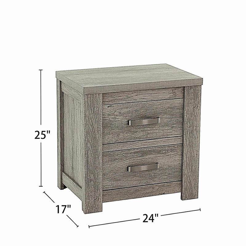 Table de chevet 2 tiroirs Cullins