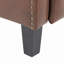 Fauteuil inclinable Stanley de style transitionnel en bois et similicuir