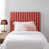Toile rayée rose vif ton sur ton