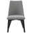 Structure noire / coussin gris est en rupture de stock